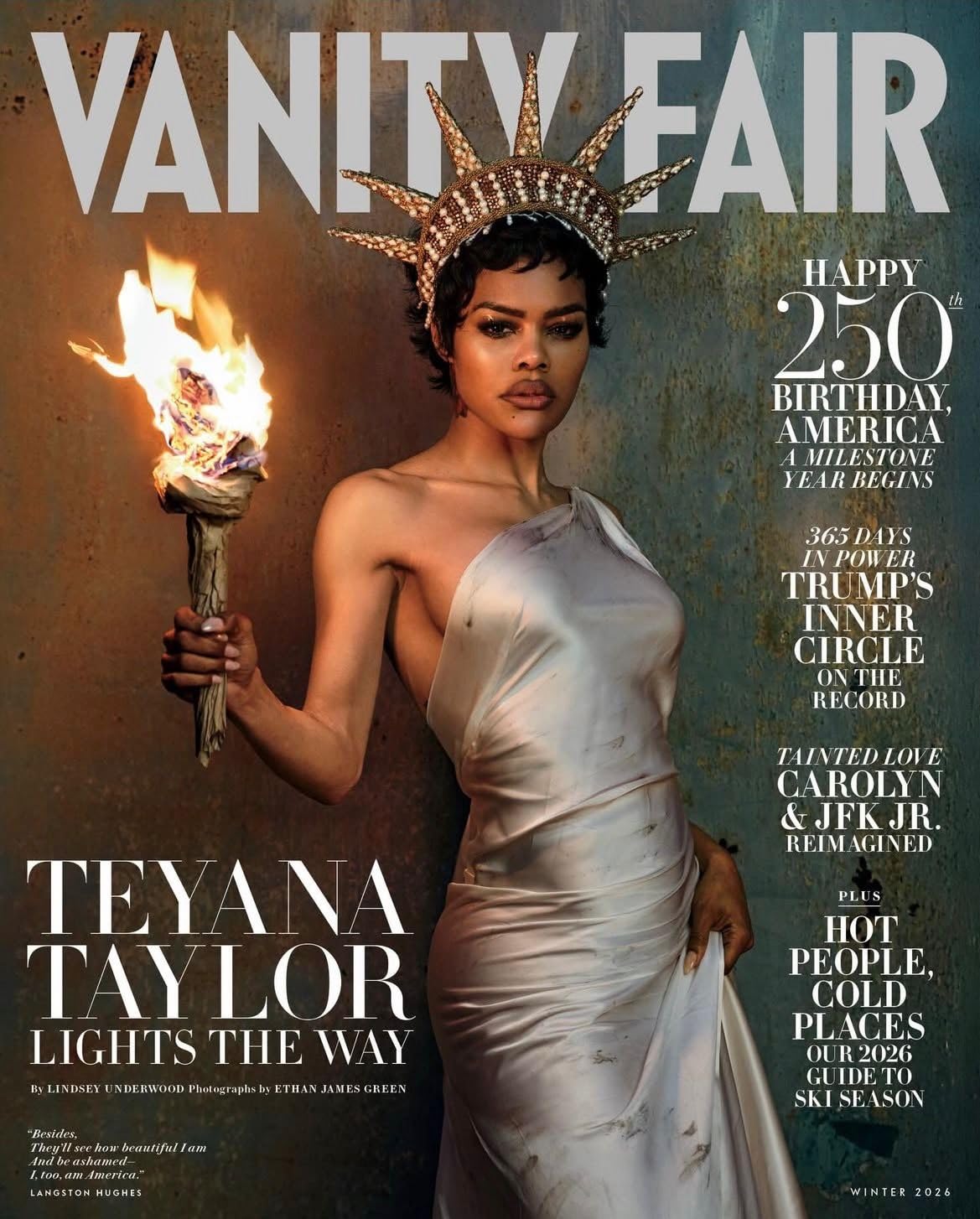 Vanity Fair Magazine Winter Issue 2026 : TEYANA TAYLOR