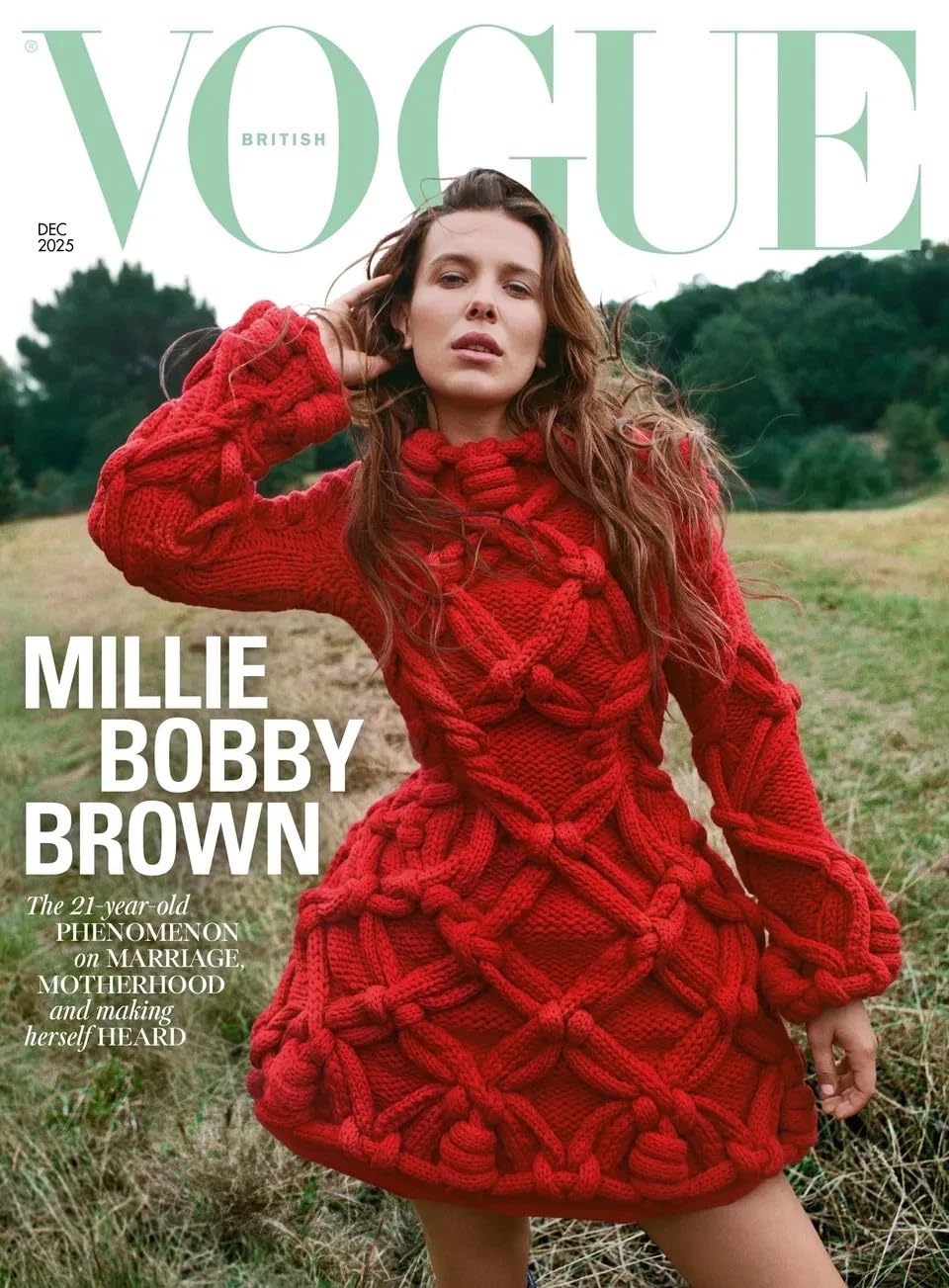 Vogue British Magazine December 2025 Millie Bobby Brown