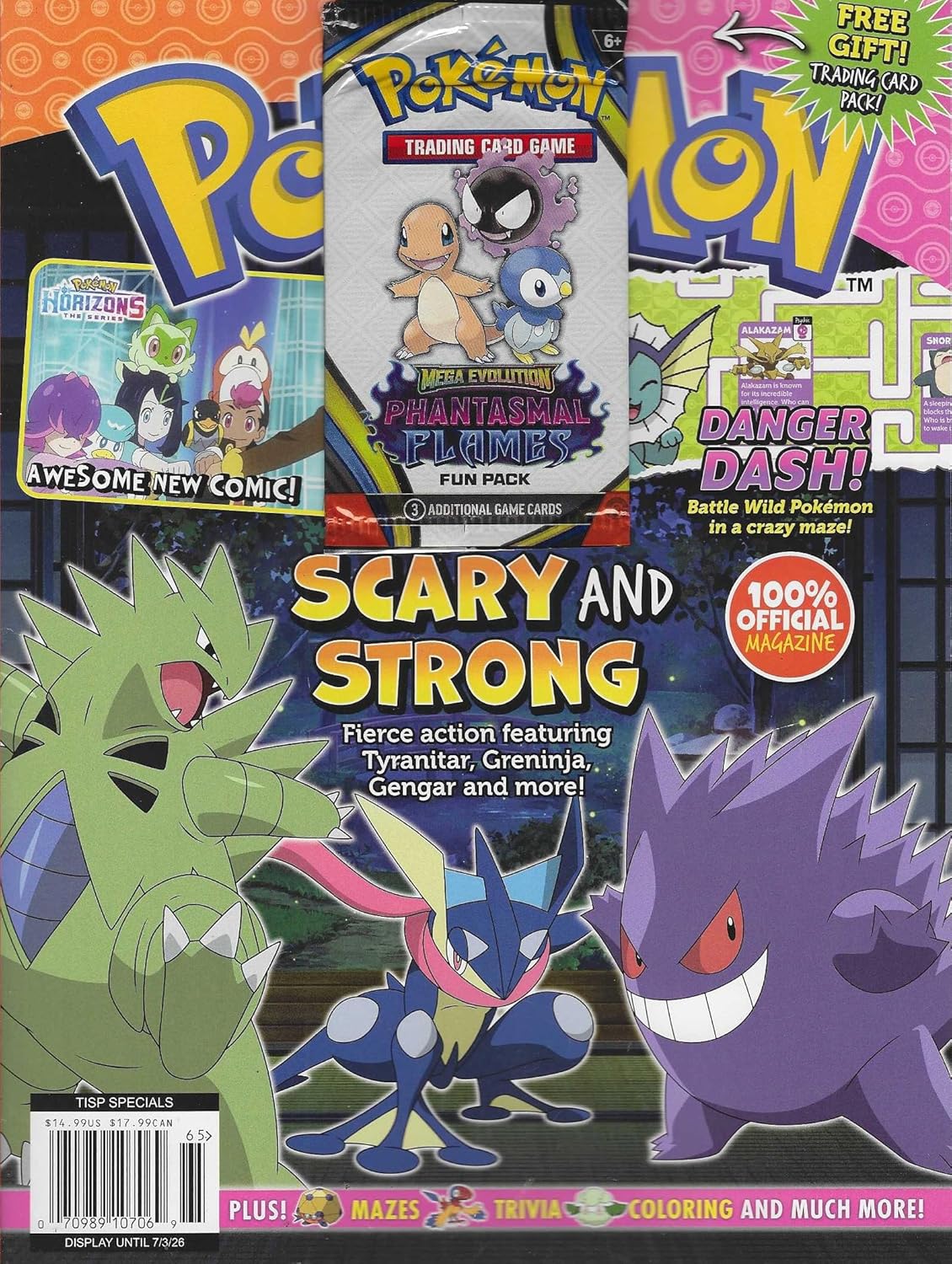 Pokemon Magazine With Cards 2026 Scary & Strong 2026 Time