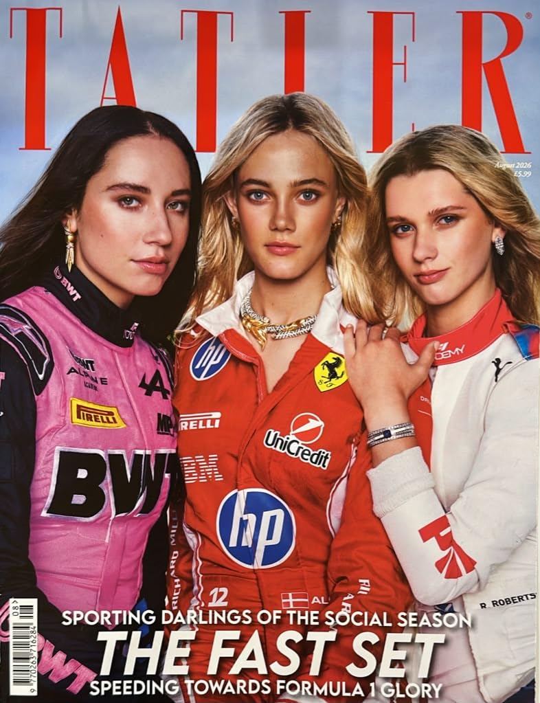 Tatler Uk Magazine August 2026 Alba Larsen, Nina Gademan, And Rachel Robertson