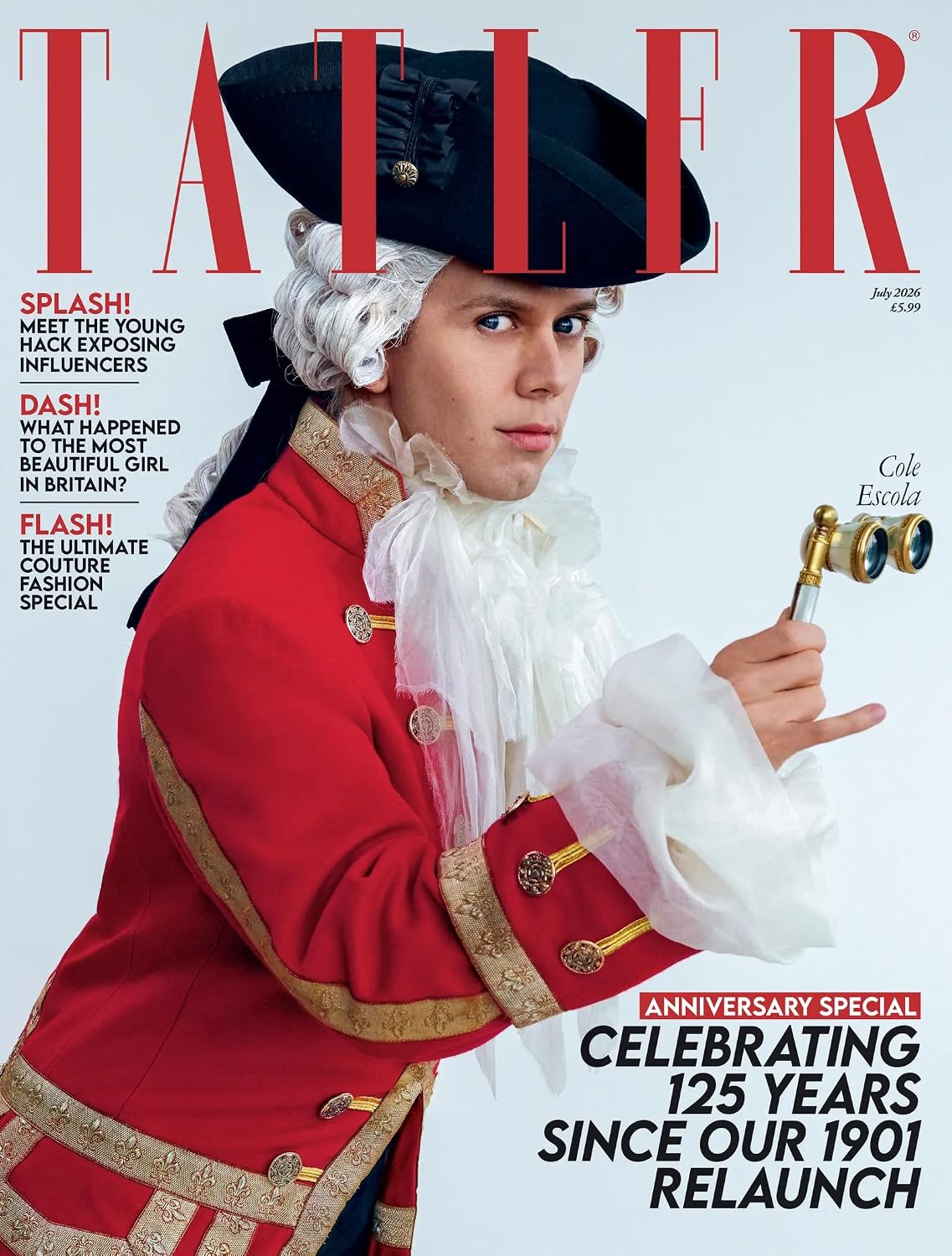 Tatler UK Magazine July 2026 : Cole Escola, Anniversary Special - 125th Years