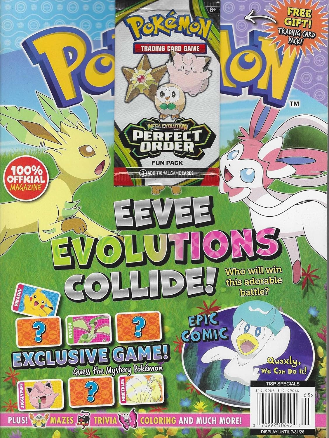 Pokemon Magazine With Cards 2026: EEVEE Evolutions Collide
