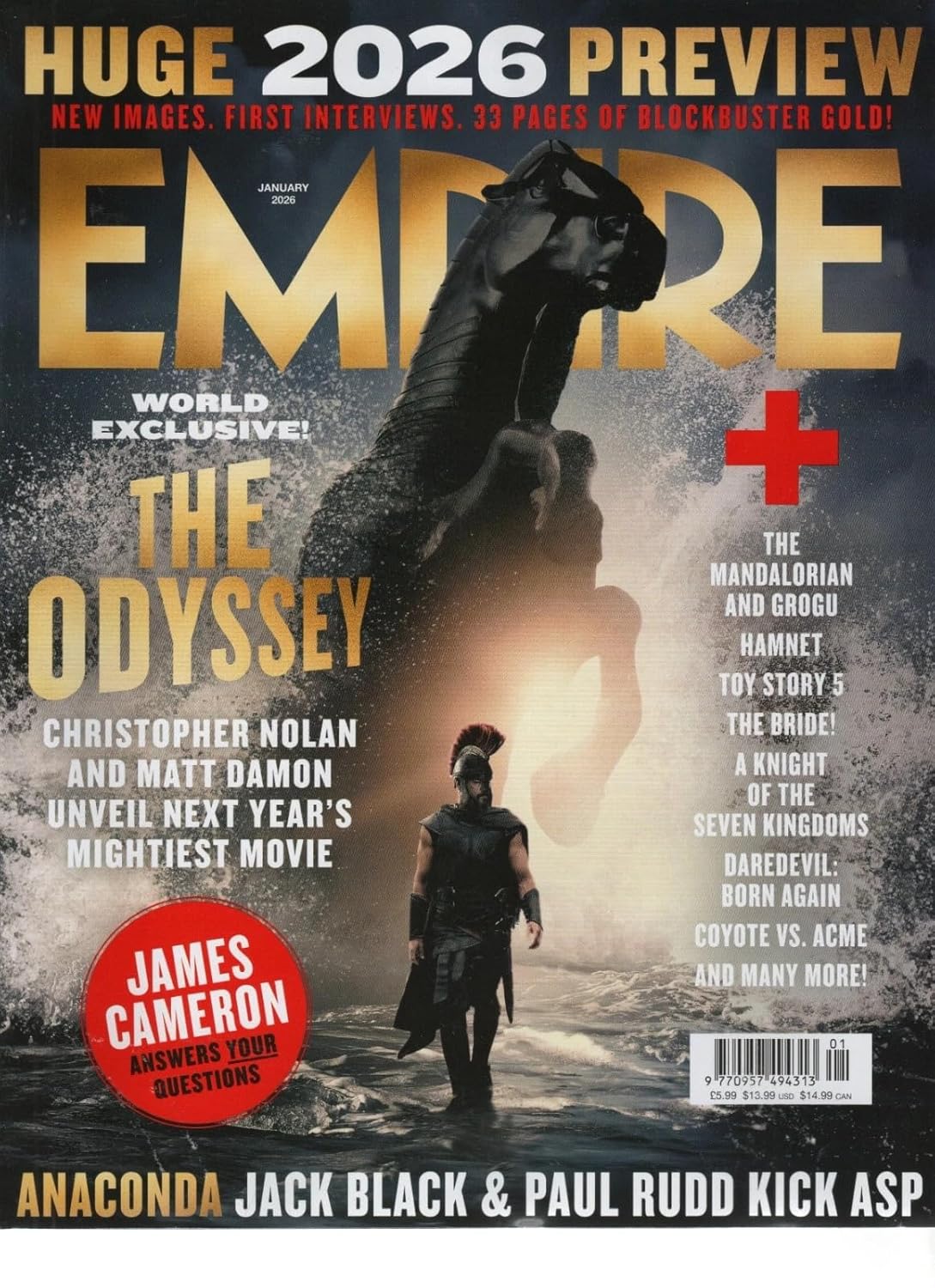 Empire Magazine January 2026 : 2026 Preview, The Odyssey