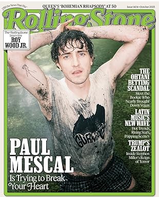 Rolling Stone magazine cover featuring Paul Mescal with text about Queen's Bohemian Rhapsody.