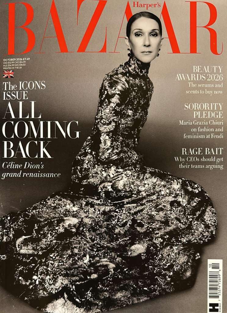 Harper’s Bazaar UK Magazine October 2026: Céline Dion