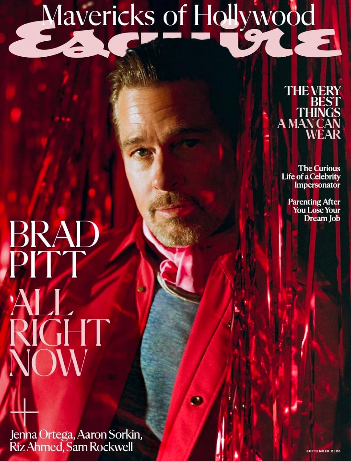 Esquire USA Magazine September 2026: BRAD PITT