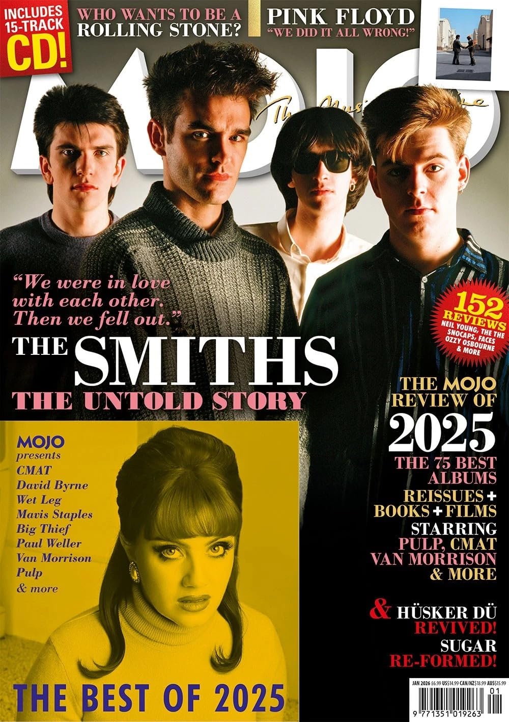 Mojo Magazine January 2026 : The Smiths (Review of 2025)