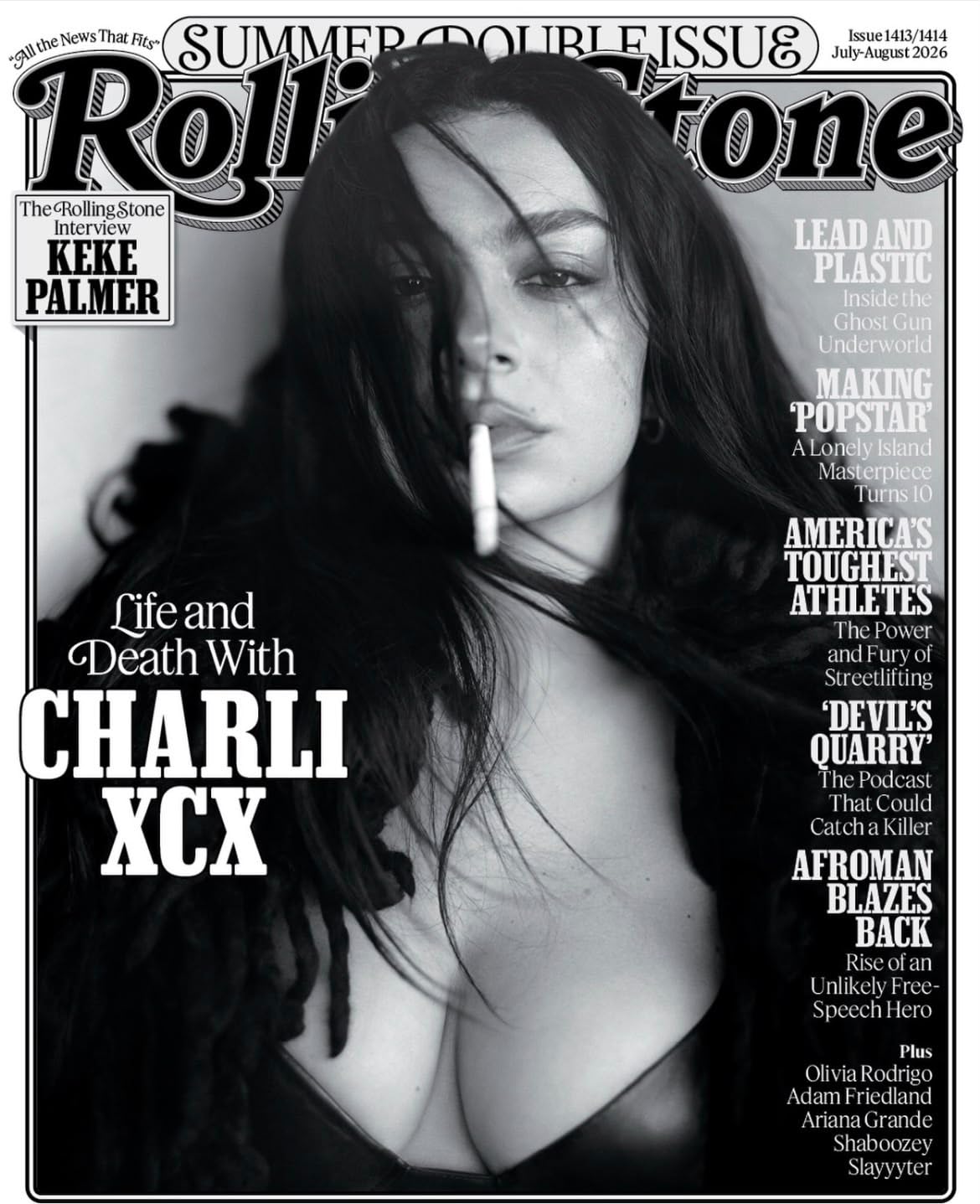 Rolling Stone USA Magazine July/August 2026 Summer Issue : CHARLI XCX